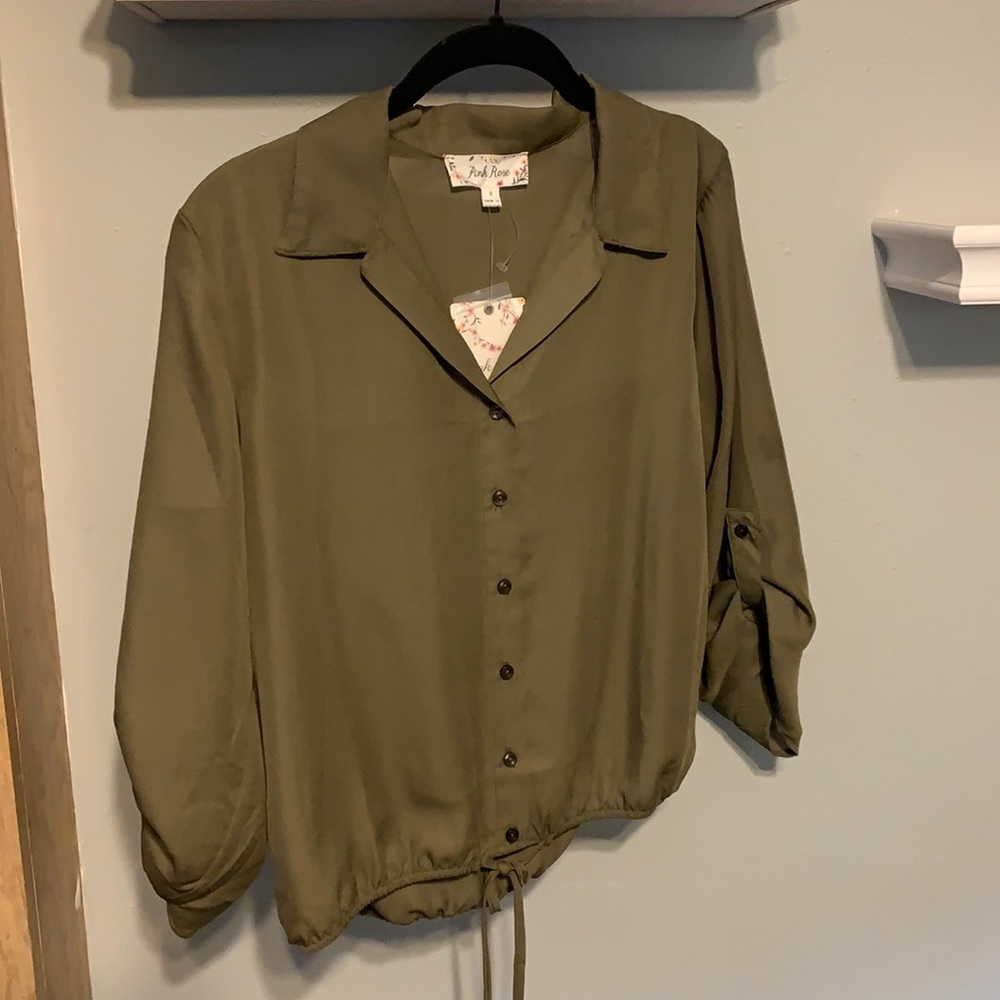 Dark green blouse